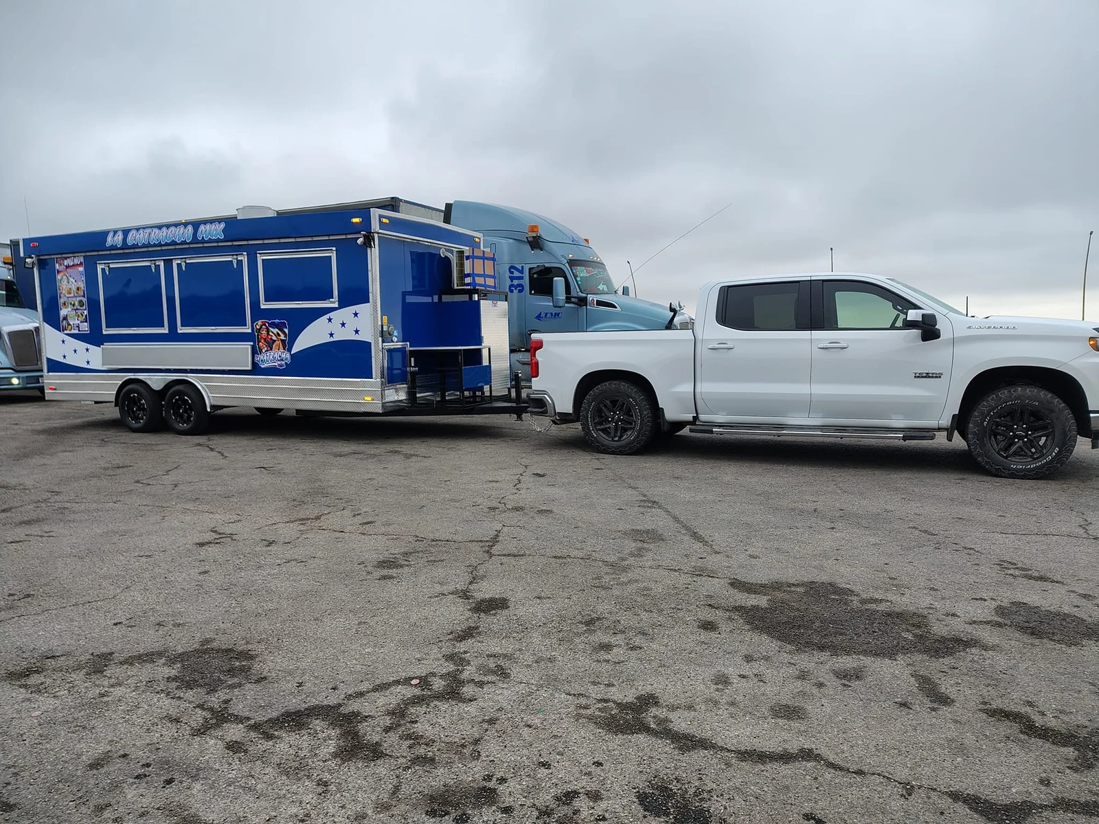 La Catracha Mix — Blue Dual Axle Rig
